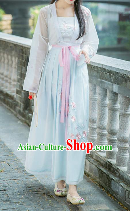 Ancient Chinese Song Dynasty Nobility Lady Princess Embroidered Costume for Women