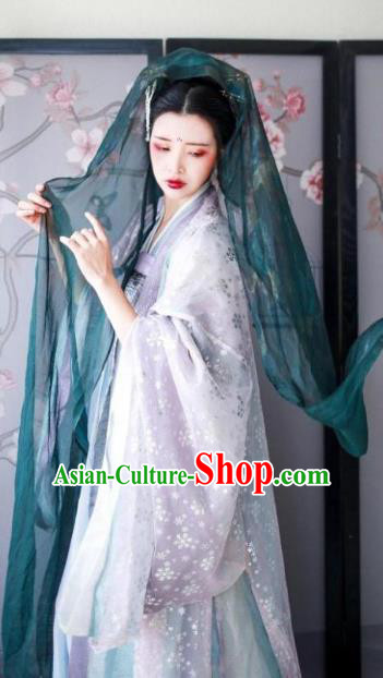 Ancient Chinese Tang Dynasty Imperial Princess Embroidered Dress Clothing for Women