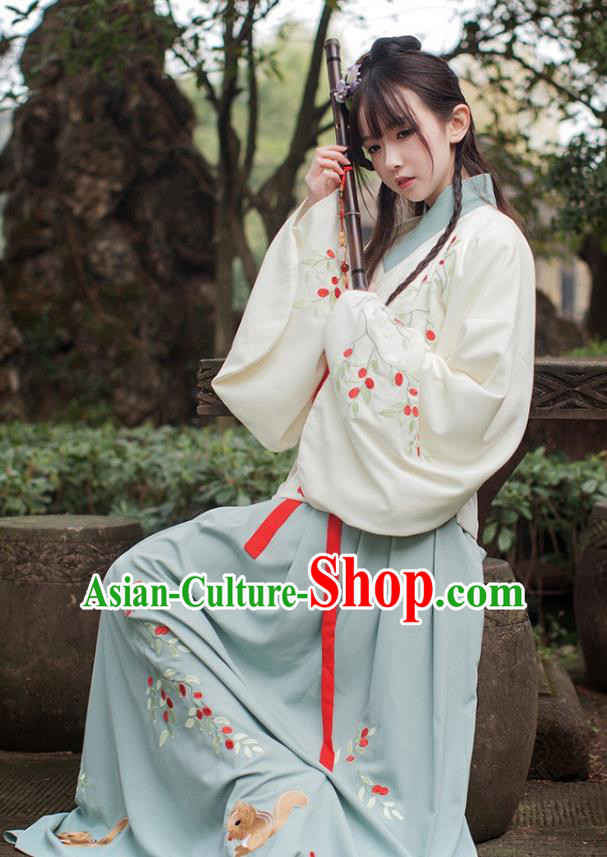 Traditional Chinese Ancient Costume China Wedding Dress Ancient Jin Dynasty Hanfu Princess Clothing