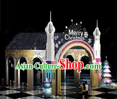 Traditional Christmas Winding Corridor Light Show Decorations Lamps Stage Display Lamplight LED Lanterns