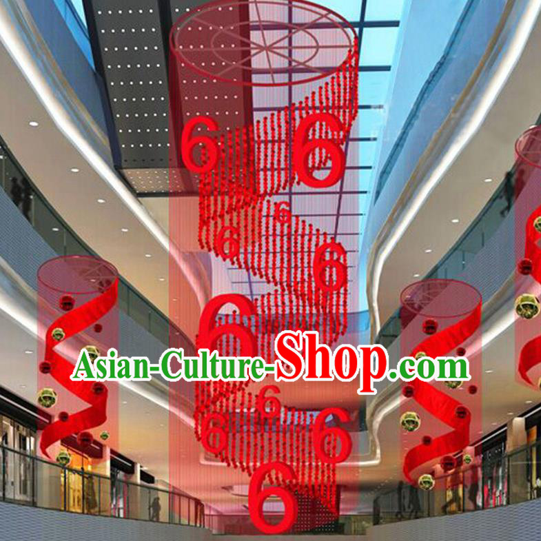 Handmade China Traditional Spring Festival Decorations Red Lanterns Display Lamp