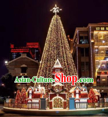 Traditional Shiny Christmas Tree Stage Lights Display Decorations Lamplight LED Lanterns