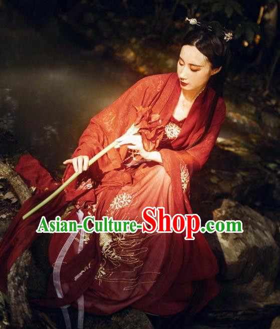 Traditional Chinese Ancient Costume China Wedding Dress Ancient Jin Dynasty Hanfu Princess Clothing