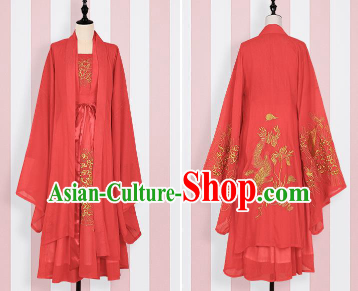 Traditional Chinese Ancient Costume China Wedding Dress Ancient Jin Dynasty Hanfu Princess Clothing