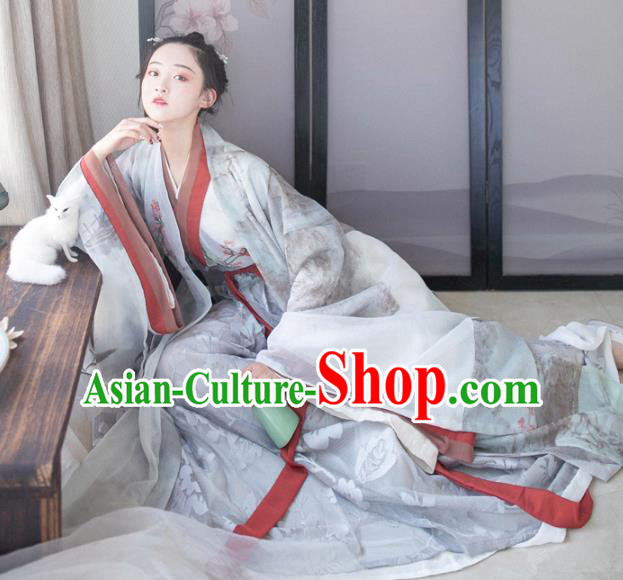 Traditional Chinese Ancient Costume China Wedding Dress Ancient Jin Dynasty Hanfu Princess Clothing