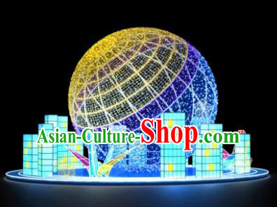 Traditional Christmas Earth LED Lights Show Lamps Decorations Stage Lamplight Display Lanterns