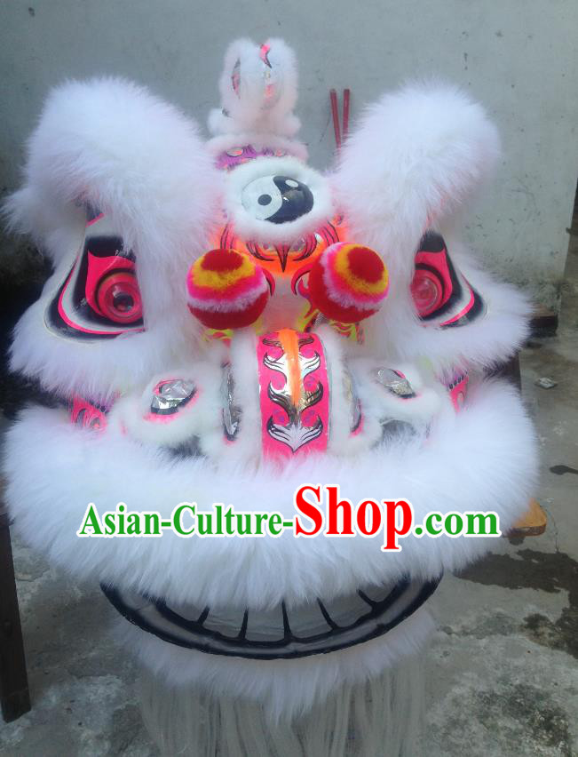 Chinese Professional Lion Dance Costumes Celebration and Parade Wool Lion Head Complete Set