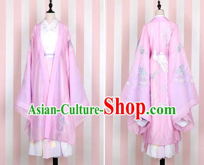 Traditional Chinese Ancient Costume China Wedding Dress Ancient Jin Dynasty Hanfu Princess Clothing