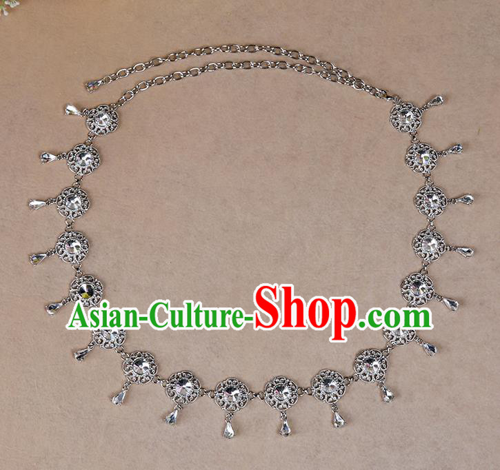 Indian Belly Dance Crystal Waist Accessories Stage Performance Oriental Dance Belts Waist Chain for Women