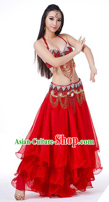 Traditional Oriental Yoga Dance Green Costume Indian Belly Dance Clothing  for Women