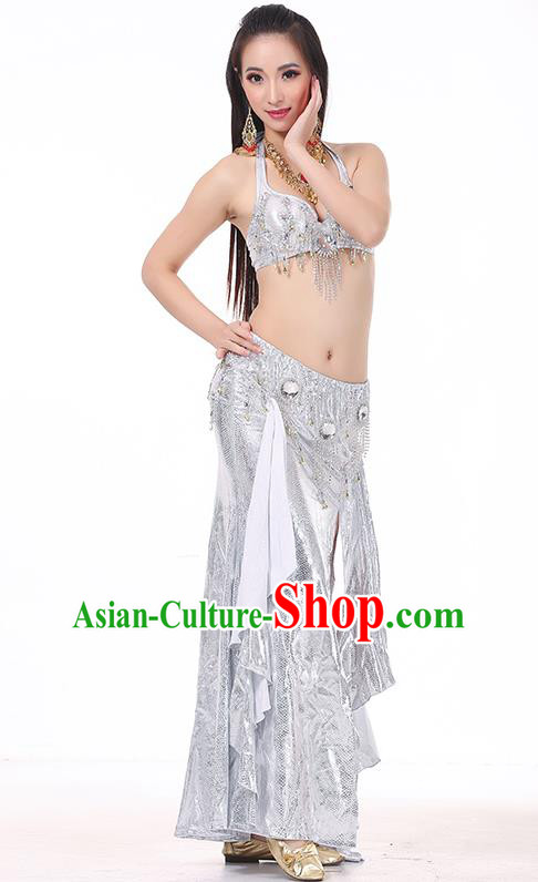 Top Indian Belly Dance White Dress India Traditional Raks Sharki Oriental Dance Performance Costume for Women