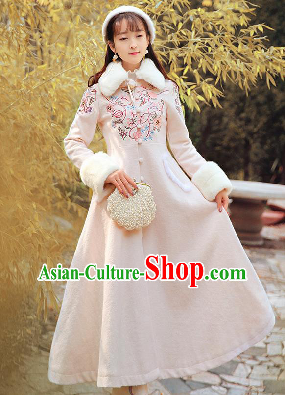 Traditional Ancient Chinese Young Women Cheongsam Dress Republic of China Tangsuit Stand Collar Blouse Dress Tang Suit Clothing
