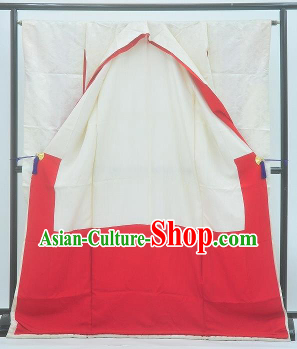 Japan Traditional Wedding Costume White Shiromuku Yukata Dress Japanese Furisode Kimono for Women