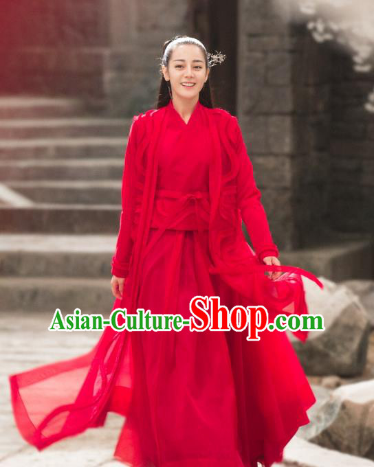 Chinese Ancient Female Knight-Errant Costume Theatre Performances Swordswoman Hanfu Clothing for Women