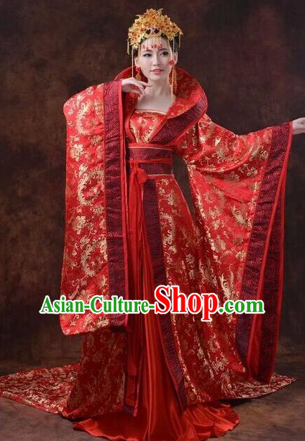 Traditional Chinese Ancient Costume China Wedding Dress Ancient Han Dynasty Hanfu Swordsman Clothing