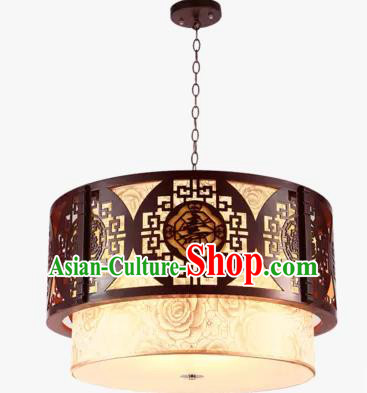 China Handmade Ceiling Lantern Traditional Wood Carving Hanging Lanterns Palace Lamp