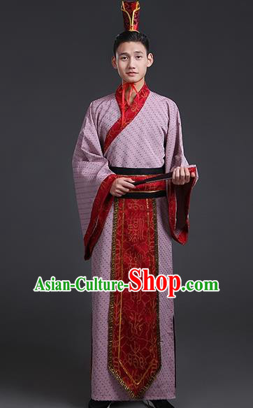 Chinese Ancient Han Dynasty Royal Prince Costume Theatre Performances Swordsman Clothing for Men