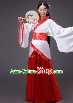 China Ancient Han Dynasty Princess Wedding Hanfu Dress Clothing for Women