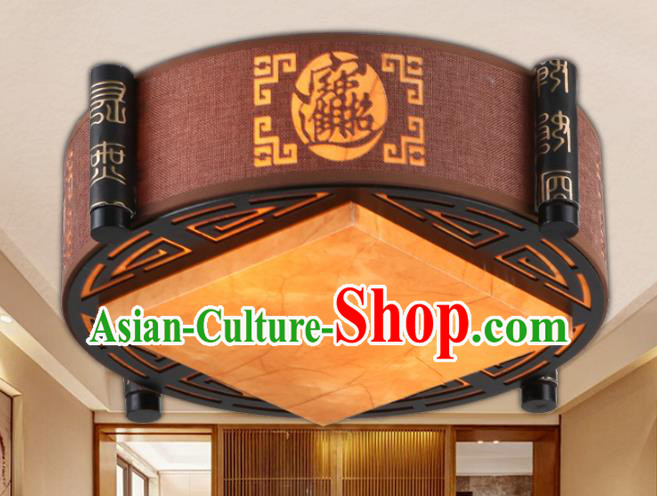 China Ancient Handmade Wood Lantern Traditional Carving Ceiling Lamp Palace Lanterns