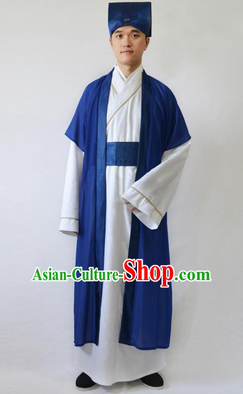 China Ancient Song Dynasty Scholar Costume Theatre Performances Niche Clothing for Men