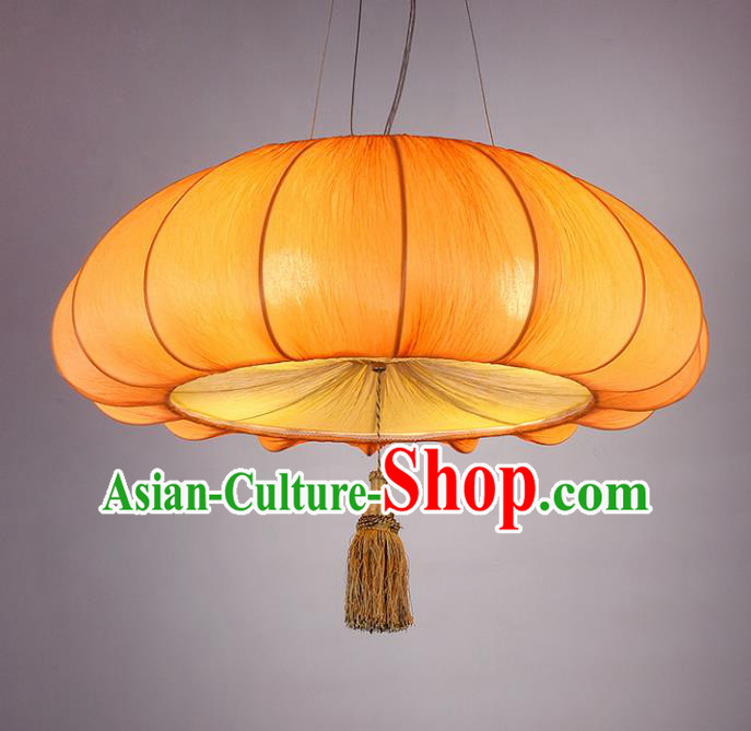 Chinese Classical Handmade Pumpkin Palace Lanterns Traditional Hanging Lantern Ancient Ceiling Lamp