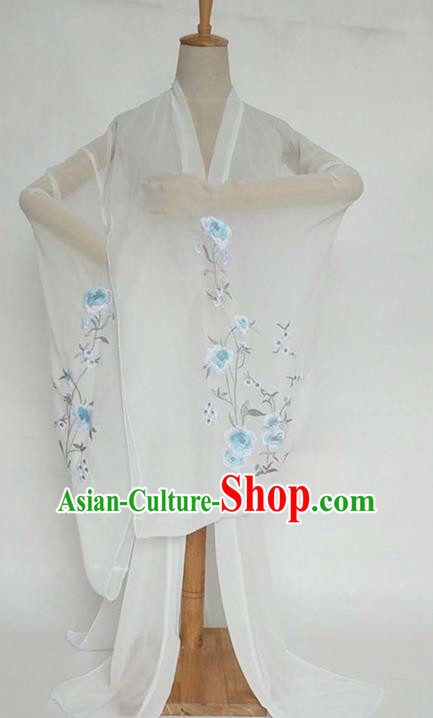 China Tang Dynasty Palace Lady Costume Ancient Princess Embroidered Peony Cardigan for Women