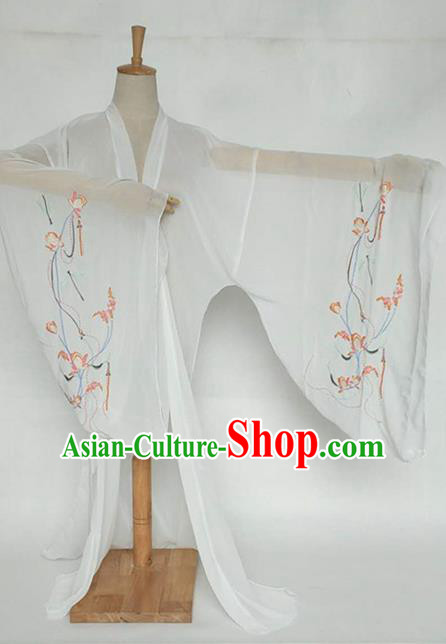 China Tang Dynasty Palace Lady Costume Ancient Princess Embroidered Dragonfly Cardigan for Women