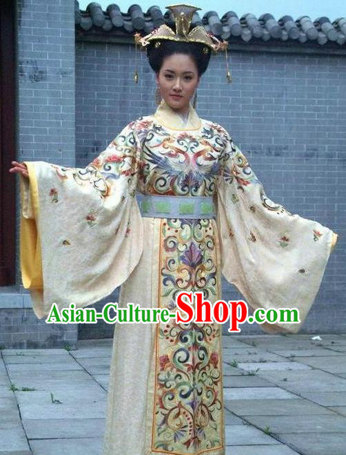 Chinese Ancient Palace Lady Costume Ming Dynasty Empress of Yongle Embroidered Dress for Women