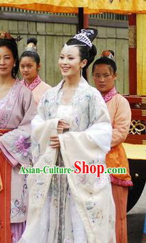 Chinese Ancient Novel Journey to the West Girl Country King Embroidered Costume for Women