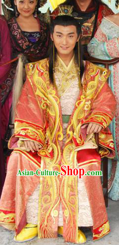 Traditional Chinese Ancient Ming Dynasty Emperor Xi Zhu Youxiao Replica Costume Imperial Robe for Men