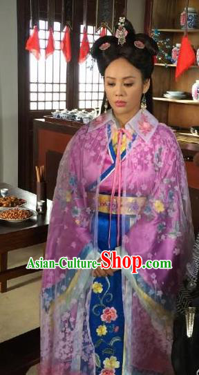 Ancient Chinese Ming Dynasty Imperial Consort of Zhu Di Embroidered Dress Replica Costume for Women