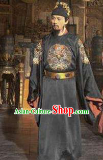 Traditional Chinese Ancient Ming Dynasty Minister Yuan Chonghuan Costume for Men