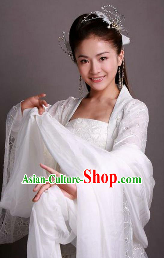 Chinese Ancient Ming Dynasty Palace Princess Dress Fairy Embroidered Historical Costume for Women