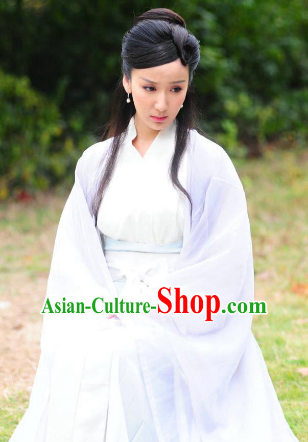 Chinese Ancient Song Dynasty Imperial Concubine Pang of Zhao Zhen Dress Replica Costume for Women