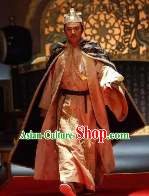 Ancient Chinese Song Dynasty Taizong Emperor Zhao Guangyi Replica Costume for Men