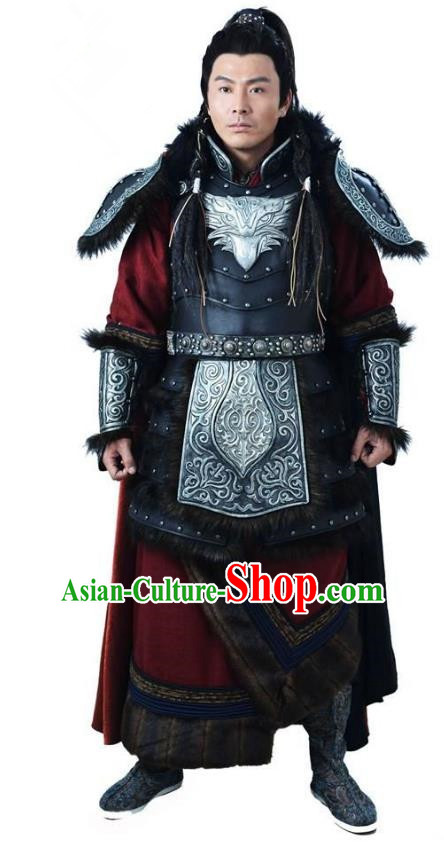Ancient Chinese Song Dynasty Jin Minority Prince General Wanyan Zeli Replica Costume for Men