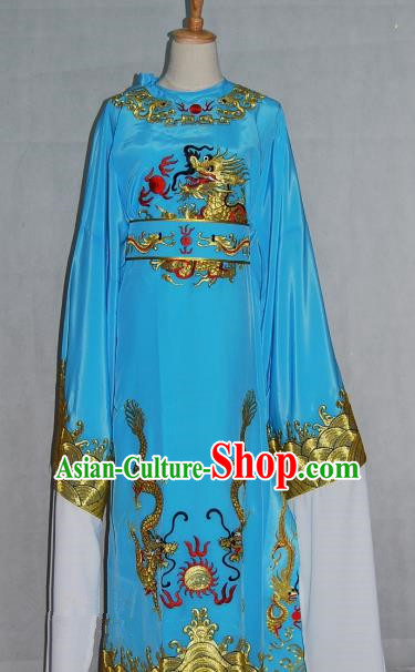 China Traditional Beijing Opera Niche Blue Robe Chinese Peking Opera Number One Scholar Scholar Costume