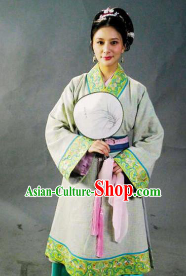 Chinese Ancient Novel Water Margin Character Yan Poxi Replica Costume for Women