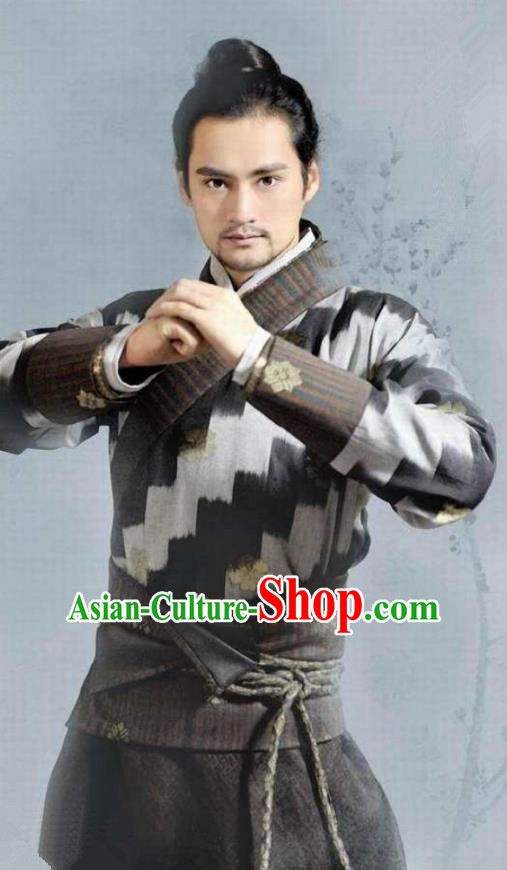 Chinese Ancient Song Dynasty Young General Lin Mufei Replica Costume for Men