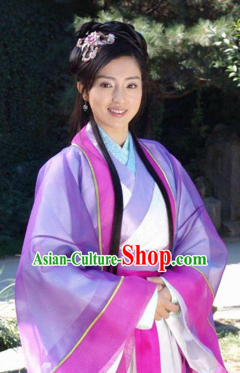 Chinese Ancient Song Dynasty Su Shi Sister Embroidered Replica Costume for Women