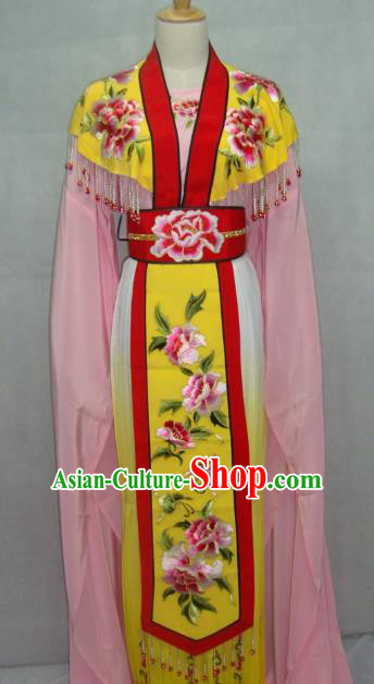 China Traditional Beijing Opera Palace Princess Embroidered Pink Dress Chinese Peking Opera Actress Costume