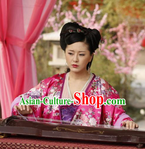 Traditional Chinese Ancient Costume Ancient  Tang Dynasty Hanfu Dress Clothing