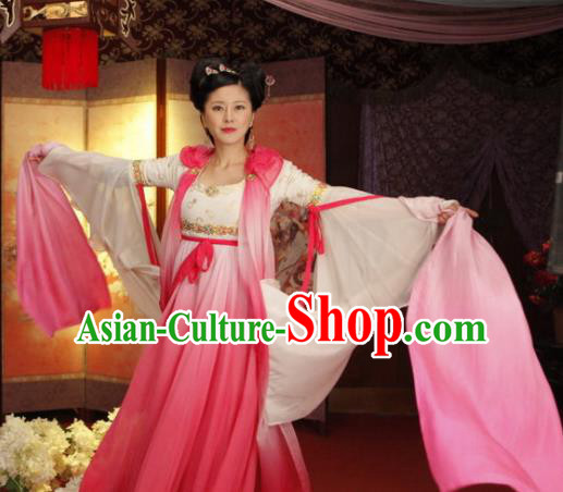Chinese Traditional Tang Dynasty Geisha Dance Dress Courtesan Replica Costume for Women