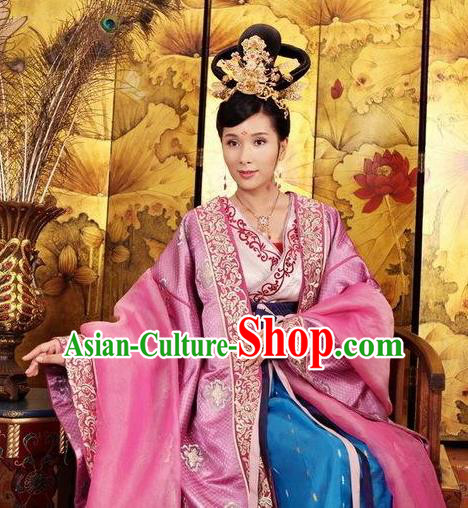 Traditional Chinese Ancient Costume Ancient  Tang Dynasty Hanfu Dress Clothing