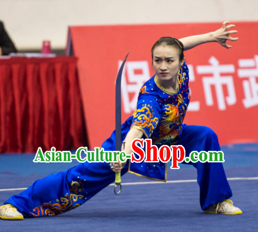 Top Female Southern Fist Gong Fu Uniforms Kung Fu Suit Kung Fu Uniform Chinese Jacket Taiji Clothes Dress Dresses Kung Fu Clothing Embroidered Tai Chi Suits Custom Kung Fu Embroidery Uniforms