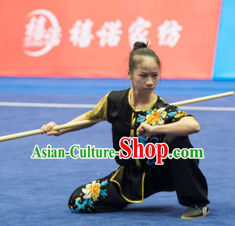 Top Tailor Made Kung Fu Suit Kung Fu Uniform Chinese Taiji Clothes Dress Dresses Kung Fu Clothing Embroidered Tai Chi Suits Custom Kung Fu Embroidery Uniforms