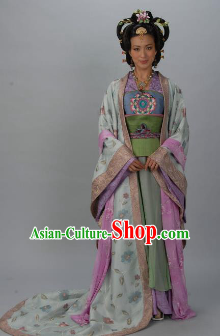 Chinese Ancient Tang Dynasty Imperial Consort Wei of Li Xian Hanfu Dress Historical Costume for Women