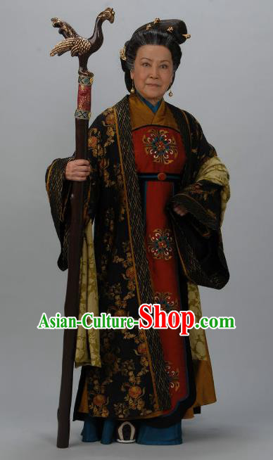 Chinese Ancient Tang Dynasty Dowager Countess Hanfu Dress Historical Costume for Women