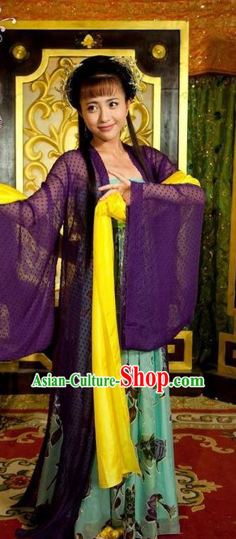 Chinese Ancient Tang Dynasty Geisha Courtesan Entertainer Dance Dress Historical Costume for Women