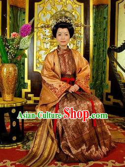 Chinese Ancient Tang Dynasty Ning Kingdom Princess Royal Dress Historical Costume for Women